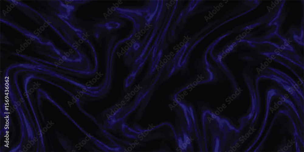 Obraz premium Flowing dark liquid swirls of ink in a deep blue purple tone creating an elegant and mysterious visual suggesting fluidity and depth