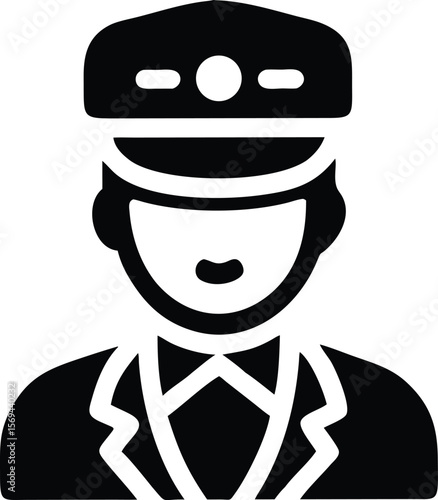 Bellhop icon illustrating hotel service