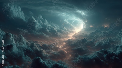 Wallpaper Mural Mysterious cosmic light ethereal clouds and celestial beauty Torontodigital.ca