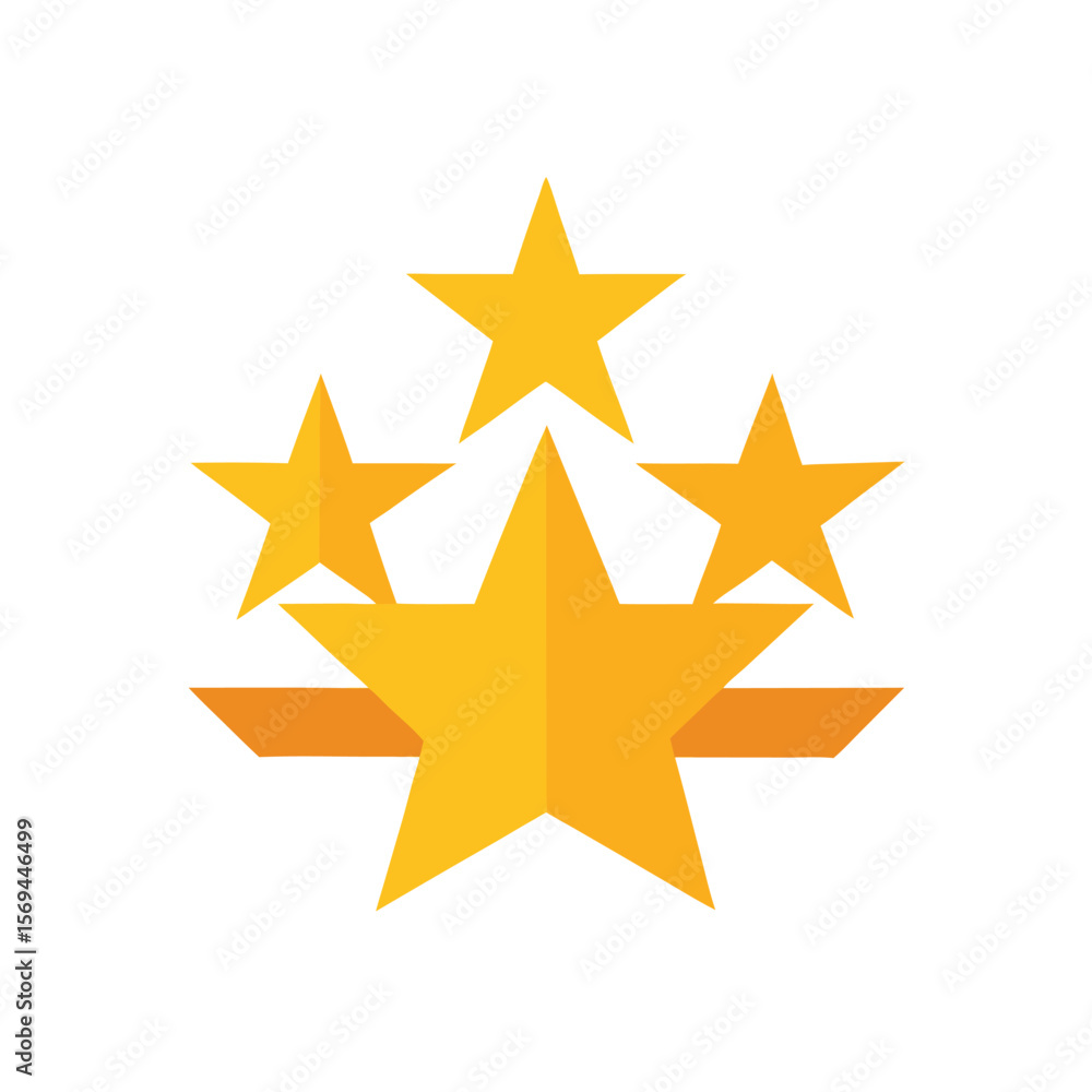 Fototapeta premium Five Star Award Collection Design