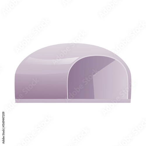 Vector illustration UV lamp for manicure and pedicure, purple color.