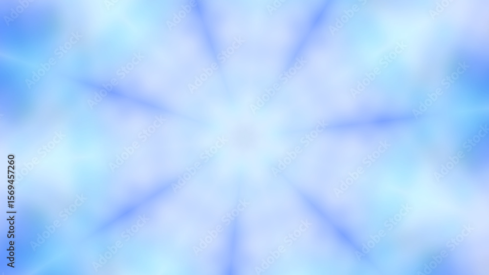 Fototapeta premium Abstract soft blue purple radial starburst pattern blurred light effect tranquil dreamy background