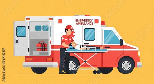 Emergency Ambulance Service with Paramedic