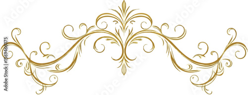 Create a kinds of deferent Luxury gold calligraphy swirl ornaments design element vector set. vector art with white background.