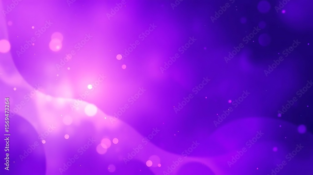 Fototapeta premium Luminous purple gradient with bokeh effect for modern design concept