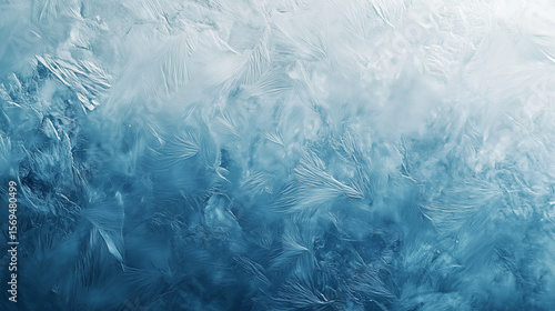 Soft ice texture with frost details, elegant and crisp, winter theme, high resolution