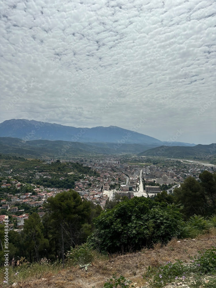 Obraz premium view from the top of the hill