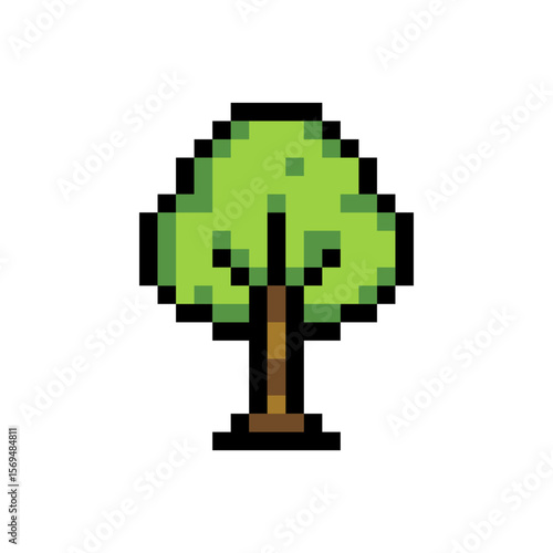 Pixel Art Tree Icon
