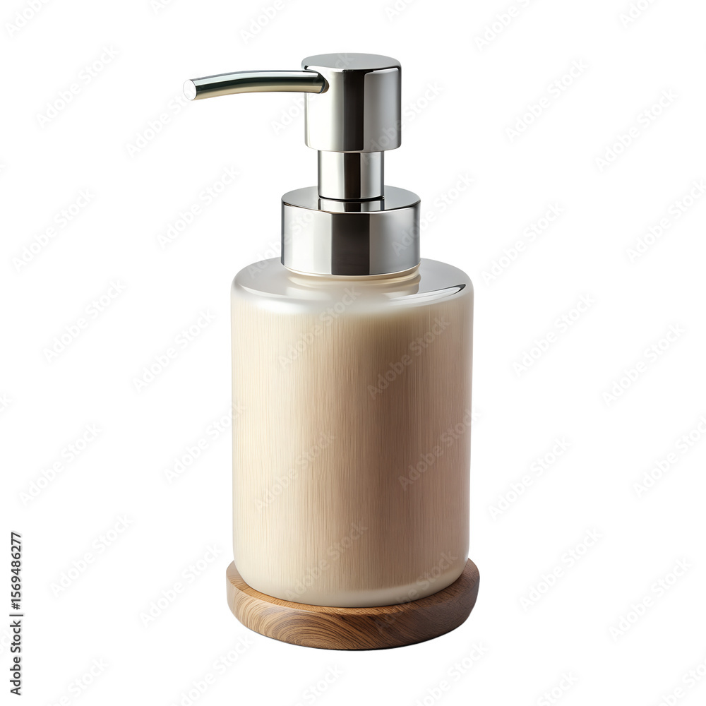 Fototapeta premium Soap dispenser pump bottle isolated on transparent background