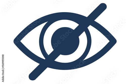 Vector Illustration of Hidden Eye Icon