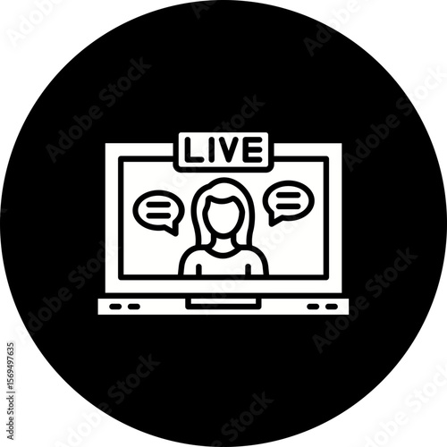 Live streaming Icon