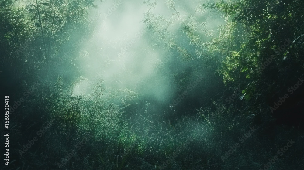 Fototapeta premium Misty Forest Path