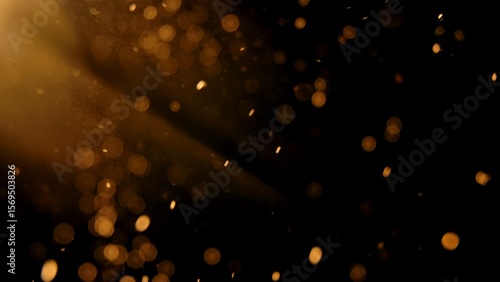 Wallpaper Mural Warm golden dust particles in light beam Torontodigital.ca