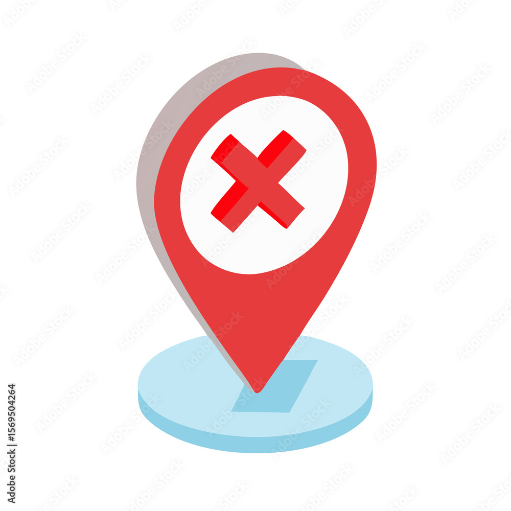 Obraz premium red cross mark