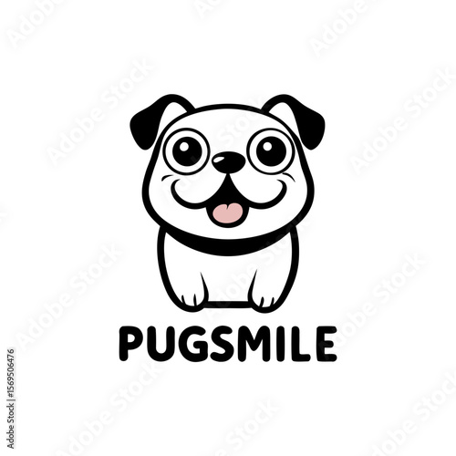 happy pug face