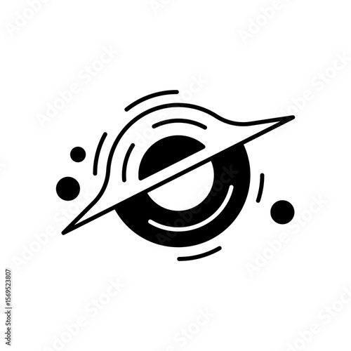 Black Hole Cosmic Vortex Fill Icon