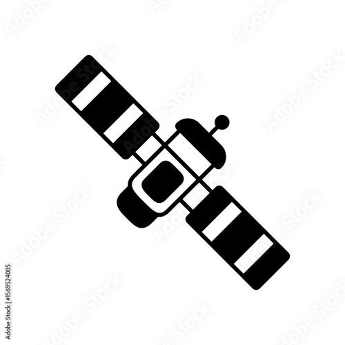 Obraz na płótnie Sputnik Satellite Space History Fill Icon