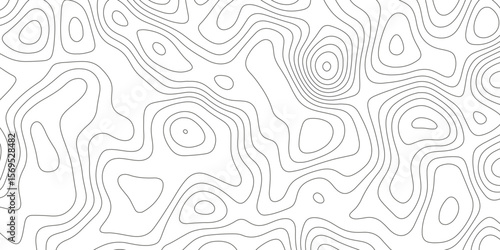 Topographic map background with geographic grid for hiking and mountain sport. luxury topographic wavy pattern and geographic grid map design. paper texture Imitation of a geographical map shades.