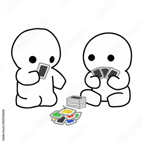 OC plays card game