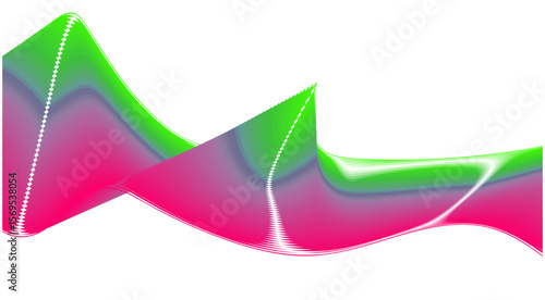 Blend Wavy Curved Design Gradient Multicolor Abstract Background Vector Illustration