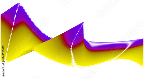 Blend Wavy Curved Design Colorful Gradient Abstract Background Vector Illustration