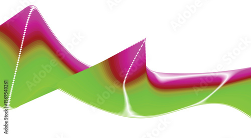 Blend Wavy Curved Design Colors Gradient Abstract Background Vector Illustration