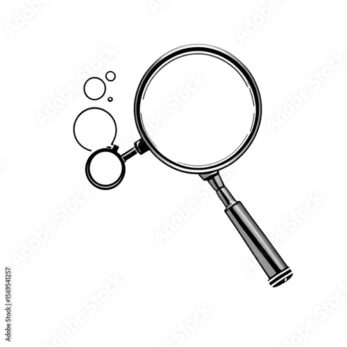 虫眼鏡のアイコン｜Magnifying Glass Icon