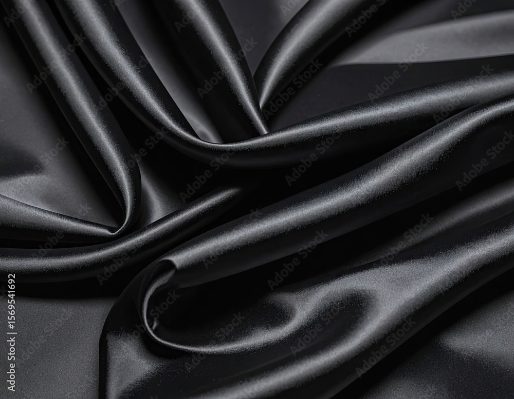 Obraz premium Dark fabric folds (1)