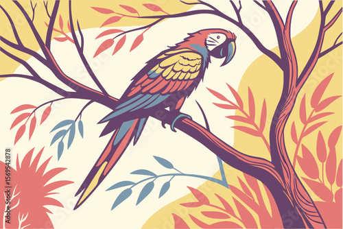 parrot on a branch