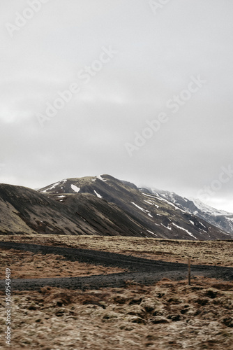 mountain landscape with clouds