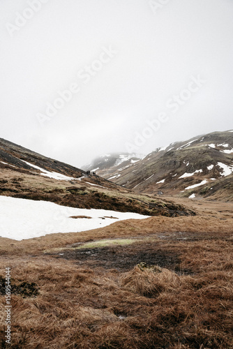 Snowy Iceland Landscape