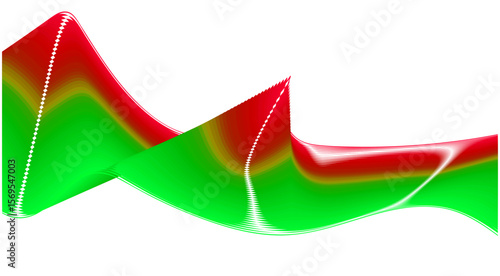 Blend Wavy Curved Design Gradient Colors Abstract Background Vector Illustration