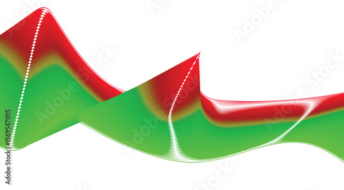 Blend Wavy Curved Design Gradient Colors Abstract Background Vector Illustration