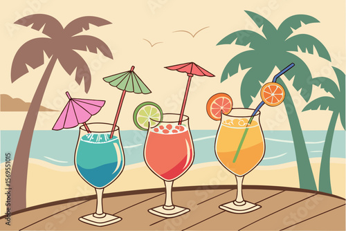 cocktail on the beach