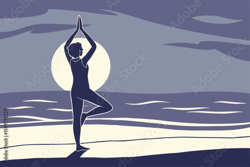 yoga on the beach