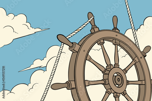 ship steering wheel