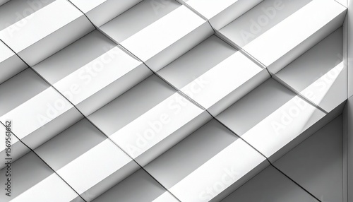 Abstract Geometric Stair Pattern