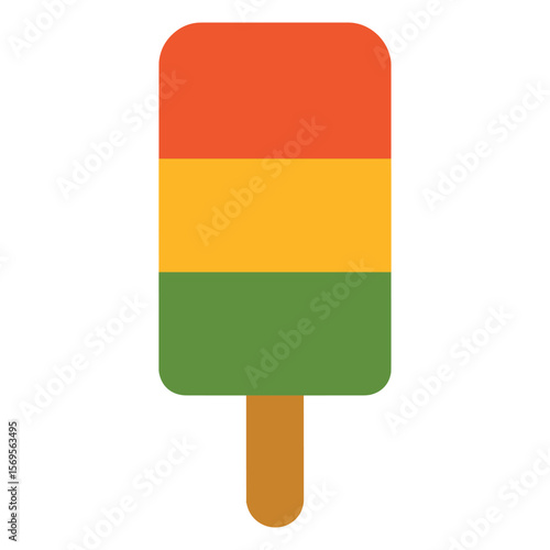 Paleta Popsicle food vector, Mexican Food clipart, Mexican Paleta Popsicle illustration, food isolated
