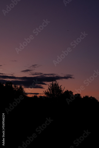 sunset and shadows