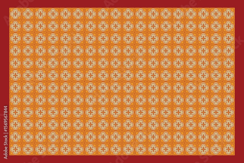 Red and yellow tiles form a striking vector pattern, perfect for energizing walls or floors with warmth, brightness, and dynamic visual appeal.


