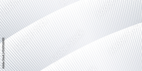 Elegant white gray modern bright wave halftone dotted art background. Business design.