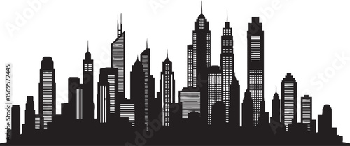 vector illustration of  City skylines
