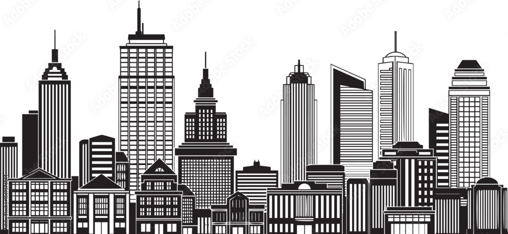 Fototapeta premium vector illustration of buildings