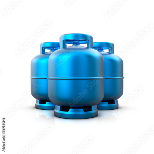 Gas Cylinder 3D Render Premium 