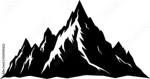mountain landscape vector illustration