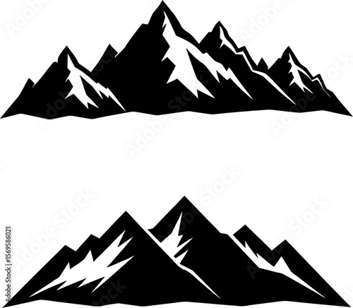 mountain landscape vector illustration