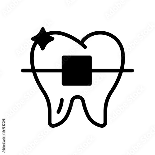 Dental braces icon
