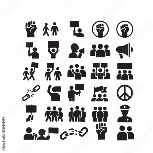 Protest and activism icon 