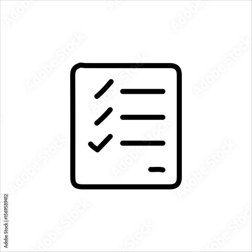 Flat Style Home Office and Online Work Symbols
