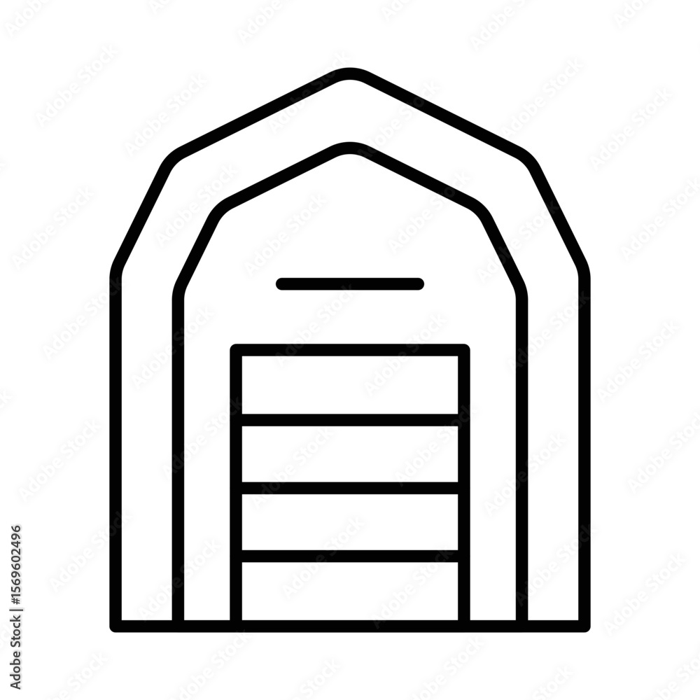Village Barn Icon Vector. Barn Logo Village Barn Icon Vector. Barn Logo